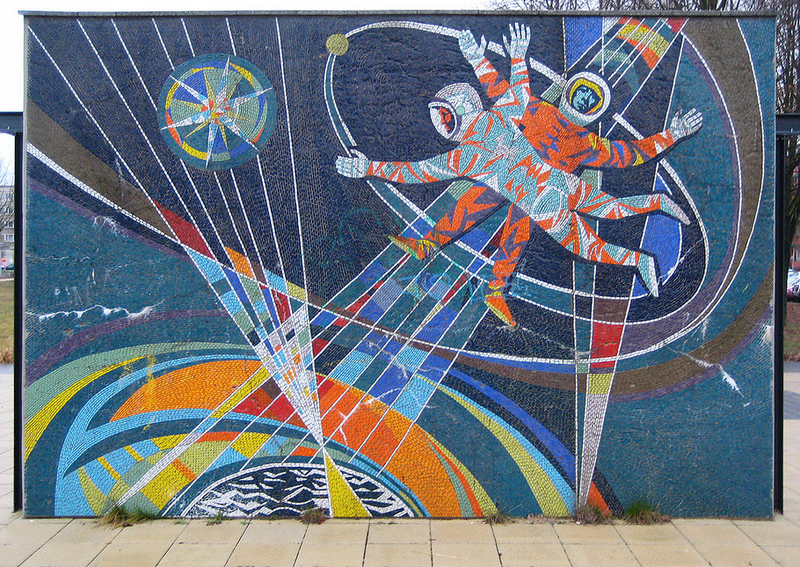 Illustration for article titled The Most Inspiring Space-Themed Murals From Ex-Soviet Bloc Countries